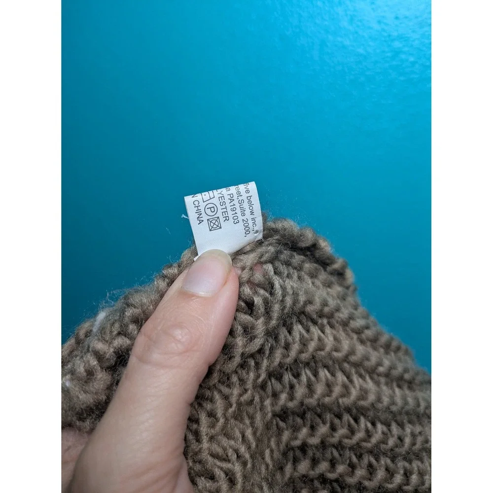 Five Below Taupe Brown Knit Infinity Scarf Circle Neck Warmer One Size